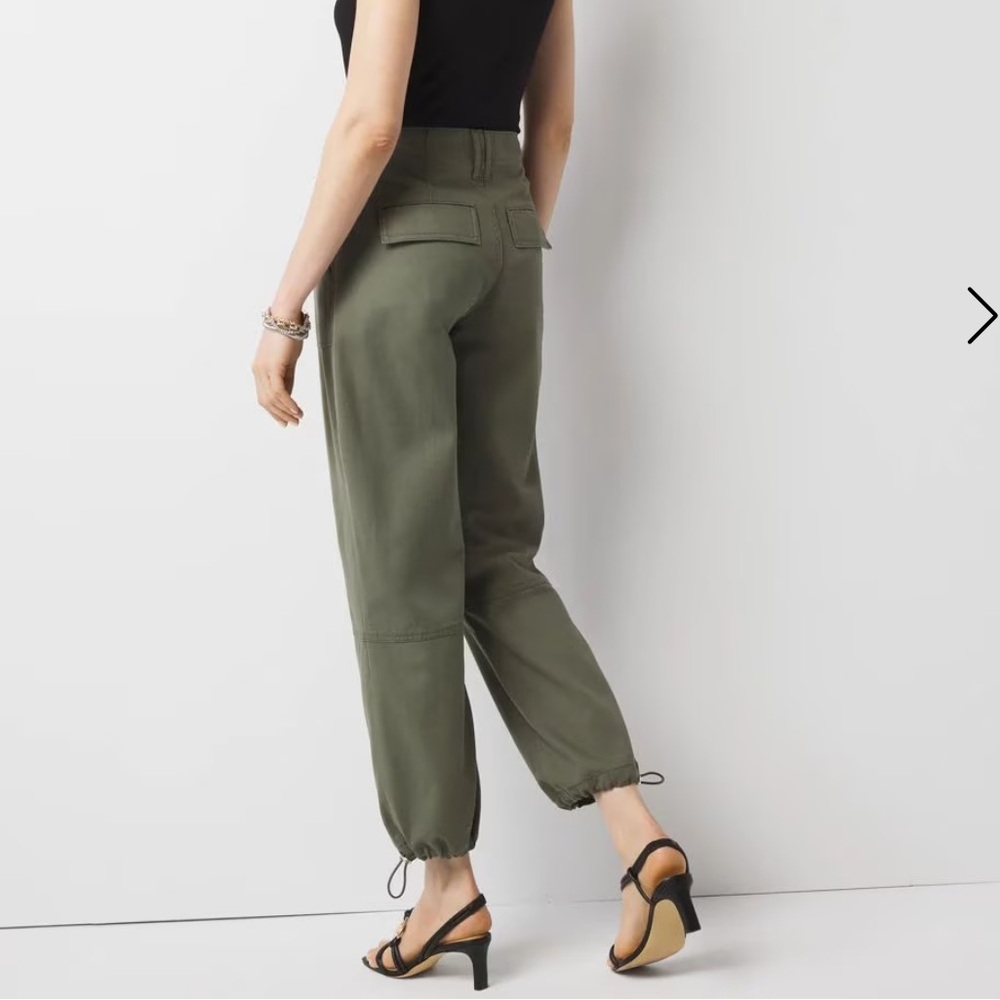 WHBM High-Rise Pret Relaxed Utility Ankle Pant